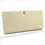 Официална дамска чанта тип плик-Златна, снимка 2