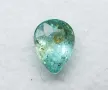 Зелено син Параиба турмалин с форма круша - 0.78кт.! Сертифициран! Нов!, снимка 2