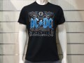 Нова мъжка тениска с дигитален печат на музикалната група AC/DC - Black Ice със син надпис , снимка 5