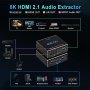 Нов Аудио конвертор HDMI към HDMI SPDIF/4K 120Hz HDMI 2., снимка 3