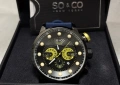 Перфектен! Мъжки Часовник SO&CO New York Хронограф, снимка 12