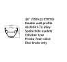 26" QR DT Swiss 533d Shimano Deore предна капла за планински велосипед, снимка 5