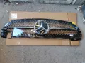 Предна сребристa решетка за Mercedes W206 C-Class, снимка 2