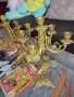 масивни бронзови свещници, снимка 1