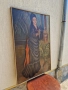 Уникална огромна антикварна майсторска авторска картина масло върху платно , снимка 6