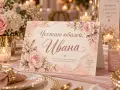 Персонализирана табелка за маса с име на гост, снимка 7