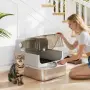 PawHut XXL кутия за котешка тоалетна от неръждаема стомана, снимка 2