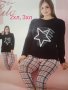 Дамски памучни пижами , снимка 1 - Пижами - 38881558