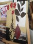 дървена картина с цветя, снимка 3