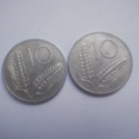 10 лири 1955 и 1956г.Италия, снимка 1 - Нумизматика и бонистика - 41312925