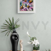 Картина с маслени бои - Летни цветя билки, снимка 7 - Картини - 36350626