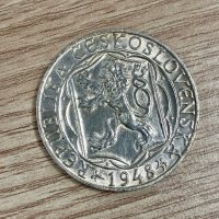 100 крони 1948 г, Чехословакия - сребърна монета, снимка 3 - Нумизматика и бонистика - 41663620