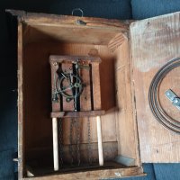 Стенен часовник Бидермайер Шварцвалд - дърво, порцелан, снимка 10 - Антикварни и старинни предмети - 44497307