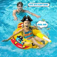 Нов Детски пиратски плувен пояс с воден пистолет/Подарък 2-8год. Море Басейн, снимка 3 - Водни спортове - 41593689