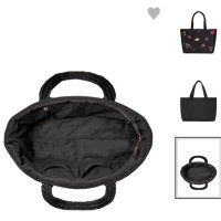 Черна чанта с пайети Victoria's Secret-120лв., снимка 4 - Чанти - 41830584