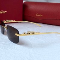 Cartier висок клас слънчеви очила Мъжки Дамски слънчеви 4 цвята, снимка 11 - Слънчеви и диоптрични очила - 41958221