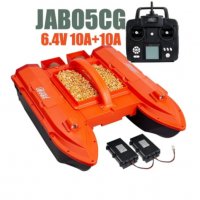 Лодка за захранка JABO5CG с Gps и Сонар, 2х10А батерии, 40т.на захранка 