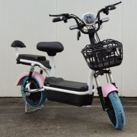 Електрически скутер В13  350 ватов безчетков мотор в розов цвят калници, снимка 8 - Мотоциклети и мототехника - 36453750