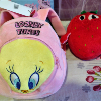 Луксозна детска плюшена 3D раница Looney Tunes + подарък, снимка 2 - Раници - 36148887