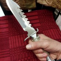 Нож изработка във Военните ни заводи, модел РАМБО - Сафари - Пума, снимка 6 - Ножове - 40981477