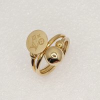 Дамски златни пръстени  с топчета  -14К, снимка 7 - Пръстени - 38938745