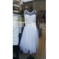 къса обемна булчинска сватбена рокля, снимка 4 - Сватбени рокли - 41870755