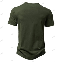 Мъжка едноцветна лятна тениска с къс ръкав, 4цвята , снимка 7 - Тениски - 44776441