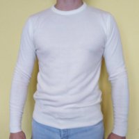 Мъжки пуловер Cedar Wood State бял чисто нов XS/S, снимка 1 - Пуловери - 40766316
