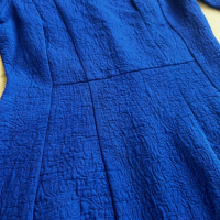 Дамска синя рокля, S размер, снимка 4 - Рокли - 44790126