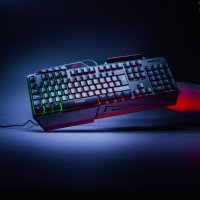 Геймърска клавиатура SCHWAIGER Gaming Tastatur GT108, RGB подсветка, снимка 1 - Клавиатури и мишки - 35948201