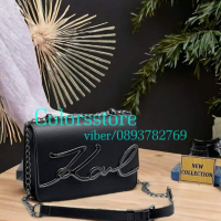 Черна чанта Karl Lagerfeld код SG12q156, снимка 1 - Чанти - 40916622