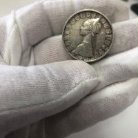 Сребърна монета Италия 500 лири,1961, снимка 10 - Нумизматика и бонистика - 41402926