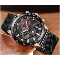 Мъжки часовник Lige Sport Watch, Водоустойчив, Неръждаема стомана, снимка 9 - Мъжки - 40245950