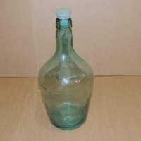 стъклена дамаджана  3 литра, снимка 2 - Буркани, бутилки и капачки - 41413578
