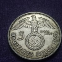 5 марки 1936 година Трети Райх ПРОДаДена, снимка 1 - Нумизматика и бонистика - 41538024