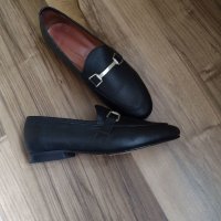 Черни дамски обувки от естествена кожа , снимка 2 - Дамски ежедневни обувки - 40014780