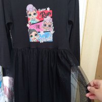Детска рокля трико и тюл с дълъг ръкав, снимка 7 - Детски рокли и поли - 42532649