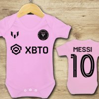 БЕБЕШКО боди ЛЕО МЕСИ / LEO MESSI Inter Miami с ИМЕ и НОМЕР! Или на ОТБОР по ТВОЙ избор!, снимка 1 - Бодита за бебе - 41393630