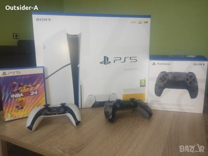  Нов с грaнция Ps5 disc edition+втори dual sense joystick , снимка 1