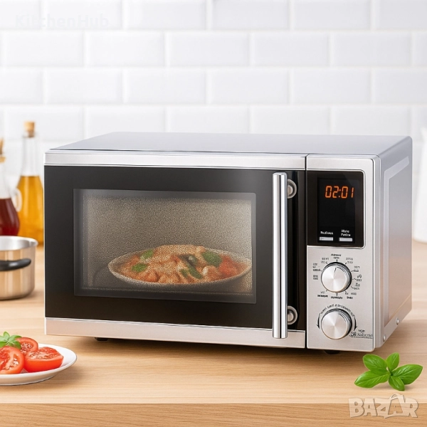 Микровълнова печка с грил Royalty Line RL-MWO-3805, снимка 1