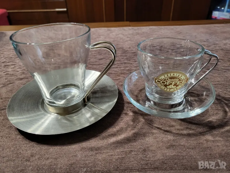 Стъклени чаши за кафе, снимка 1