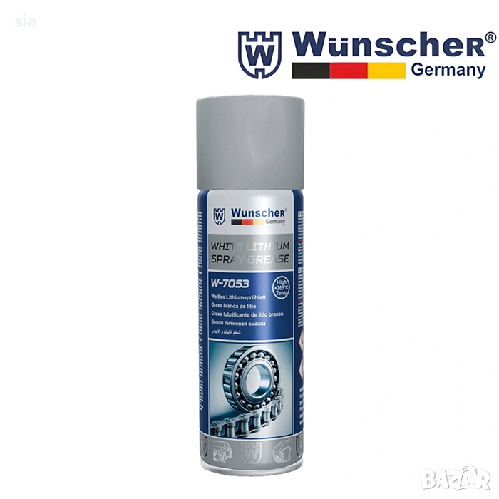 Спрей бяла литиева грес, WUNSCHER - 450мл, снимка 1