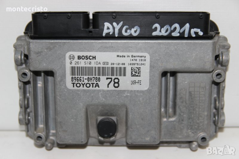 Моторен компютър Toyota Aygo (2018-2022г.) 0 261 S10 1DA / 0261S101DA / 89661-OH780 / 89661OH780, снимка 1