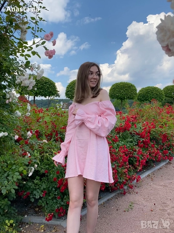 Рокля нежна розова в отлично състояние ✅, снимка 1