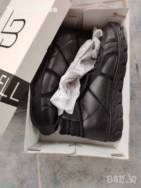 Мъжки, кожени, боти, 44номер, снимка 1