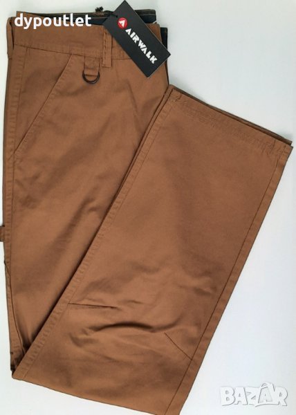 Airwalk - Мъжки панталони Utility, Тютюн, памучен, размер XL.                                 , снимка 1