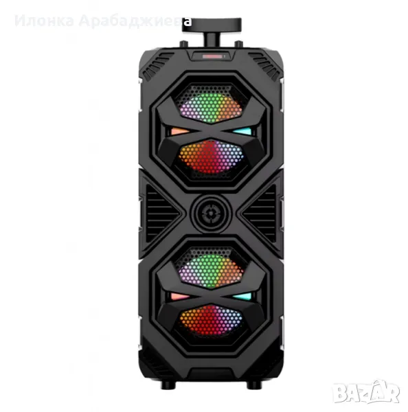 Висококачествена тонколона с микрофон 8"х2, снимка 1