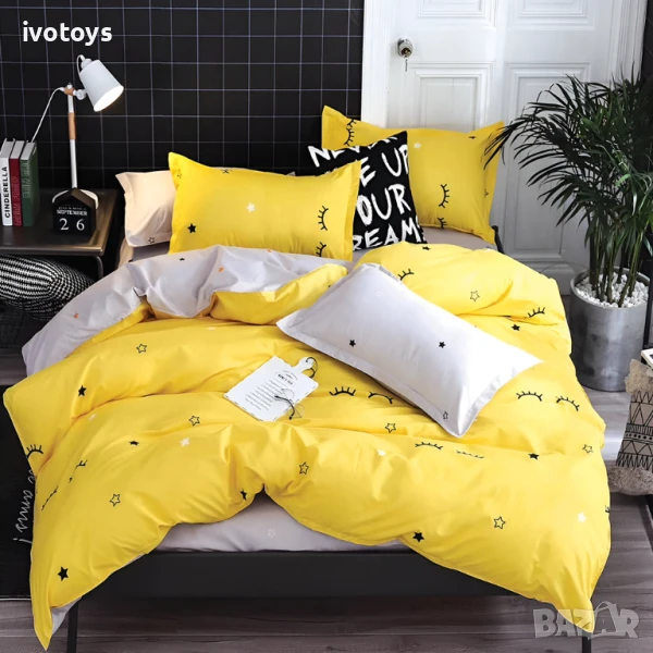 Двулицево спално бельо, 6 части - Модел WS12768, снимка 1