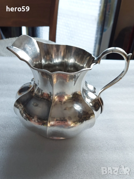 Сребърна кана за вода или вино, сребро проба 800,вместимост 1300 мл.Продадена, снимка 1