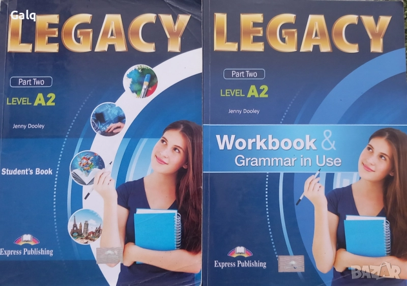 Учебник и учебна тетрадка legacy part two level A2, снимка 1